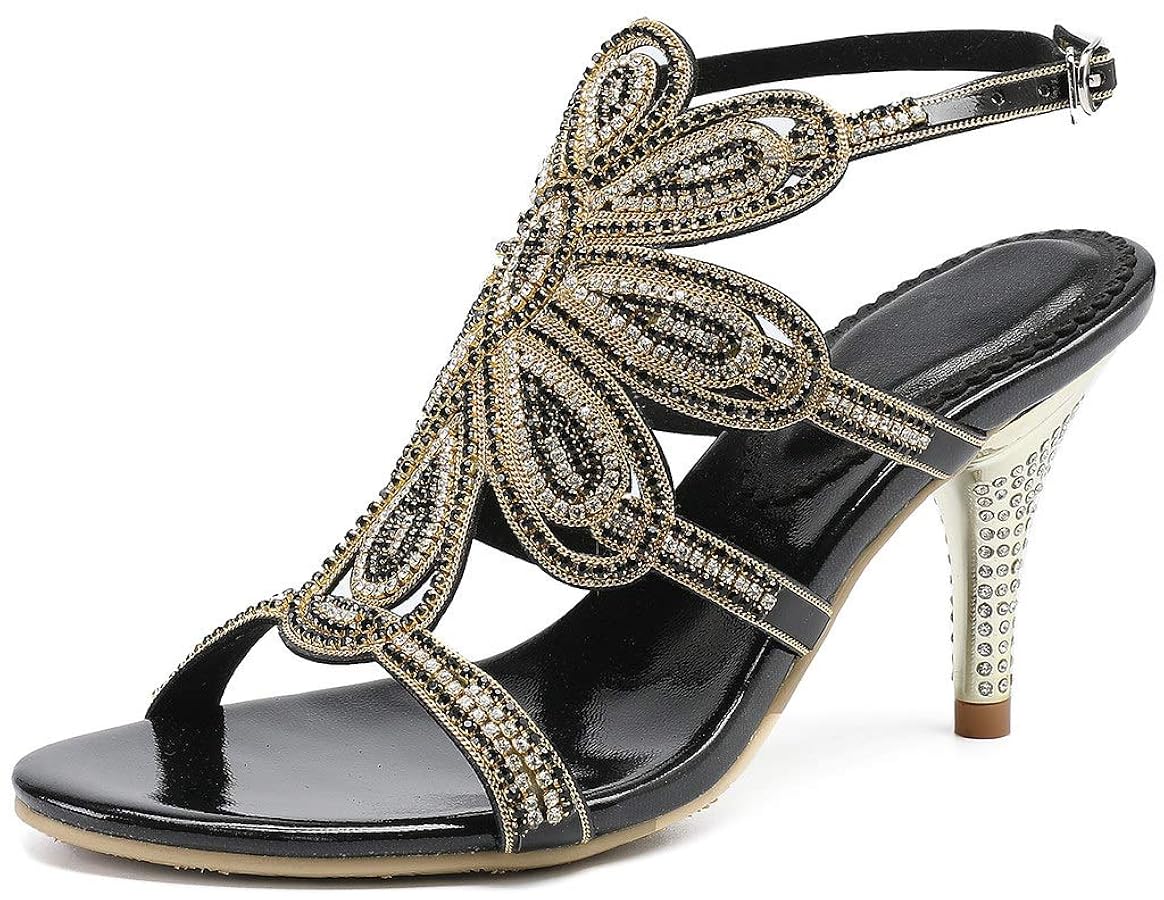 Ny0520 Amazon.com | YooPrettyz Women Open Toe Crystal Evening